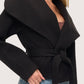 Studio Wrap Coat | Black