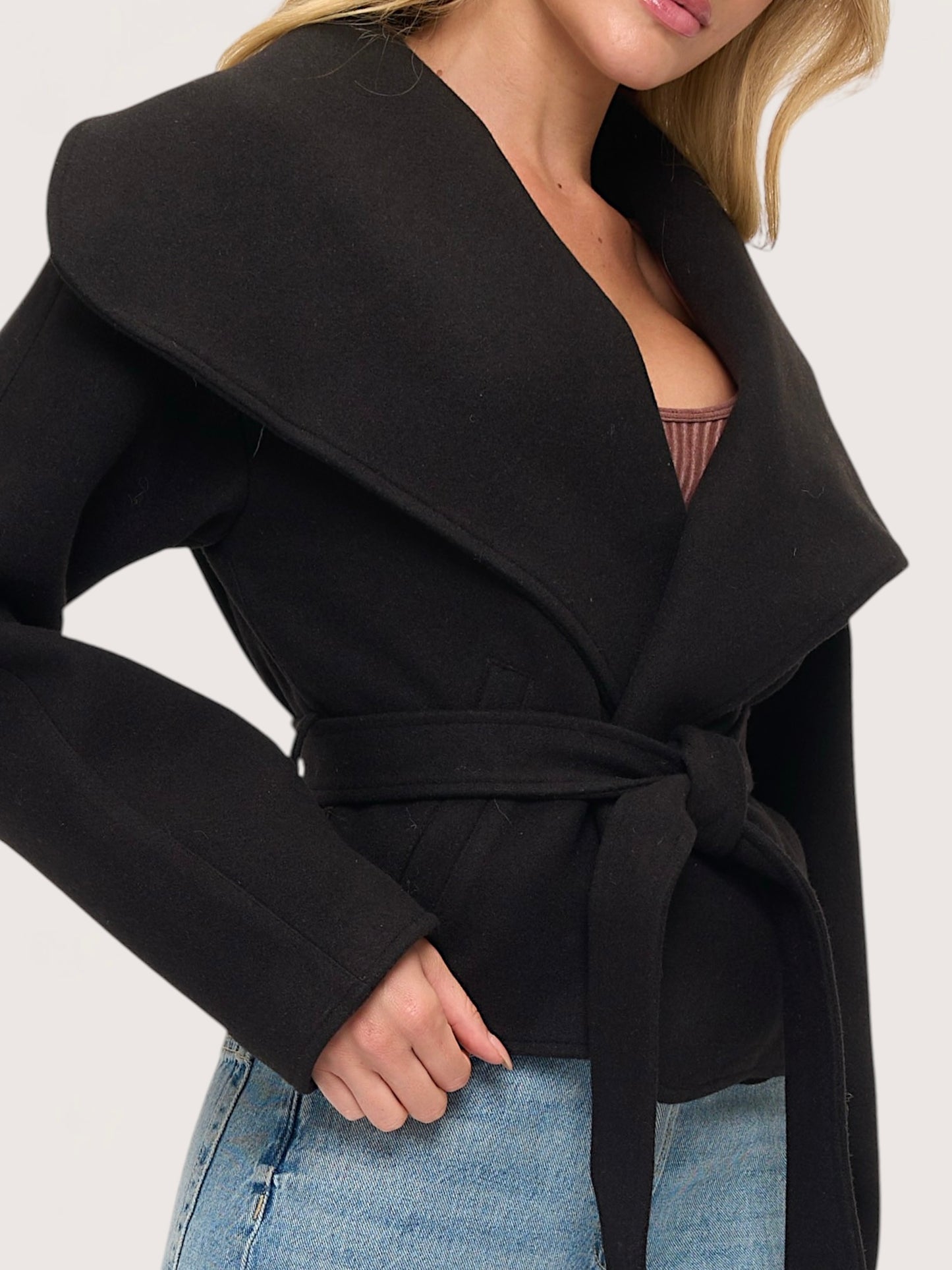 Studio Wrap Coat | Black