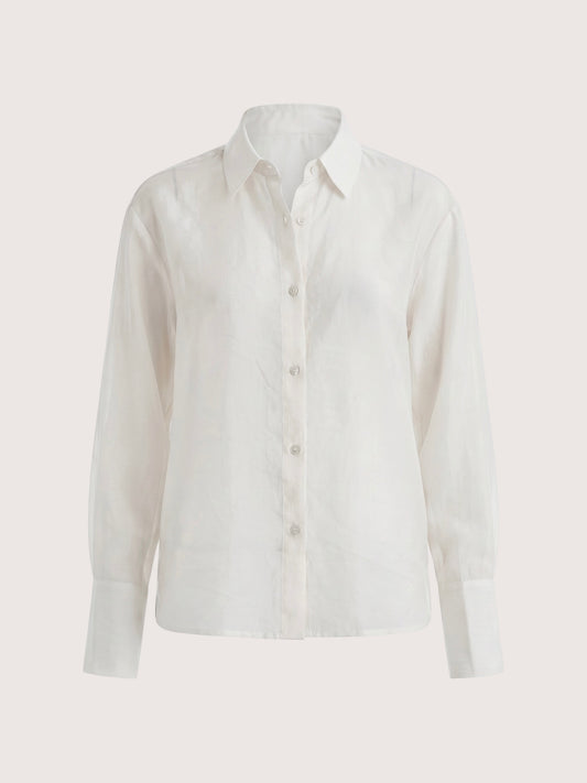 Nadia Textured Blouse | White