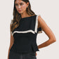 Pleated Collar Top