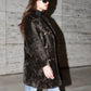 Gold Button Fur Coat