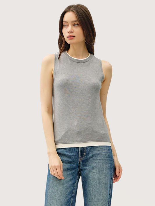 Layered Neckline Tank