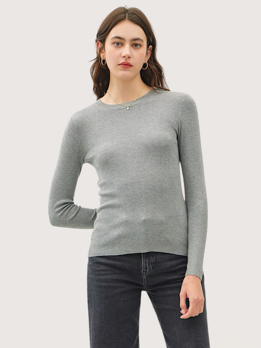 Ribbed Knit Pullover