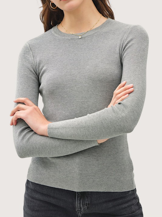 Ribbed Knit Pullover