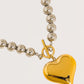 Two Tone Heart Necklace