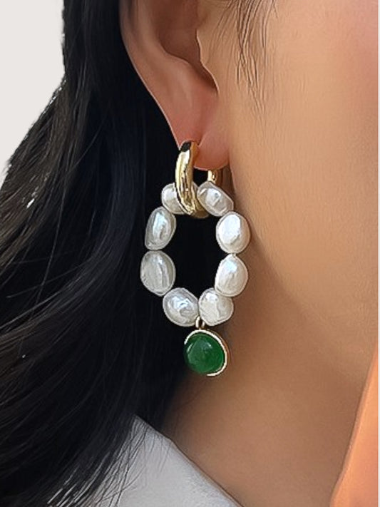 Pearl Charm Earring