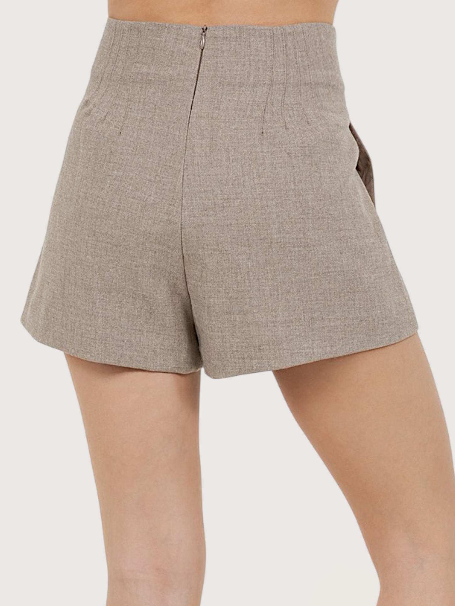High Waisted Pleat Short