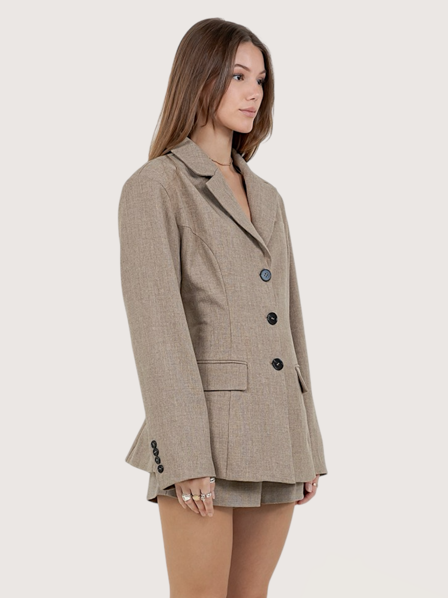 High Waisted Pleat Short