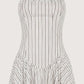 Striped Fit and Flare Dress