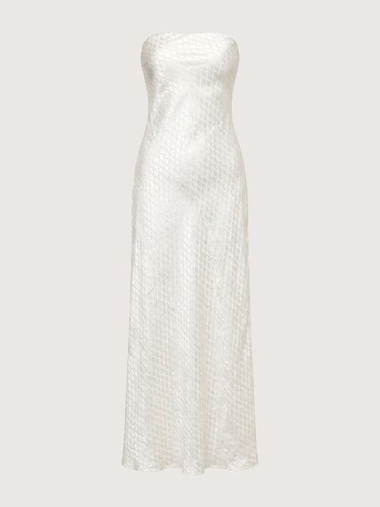 Gloria Column Maxi Dress | Pearl