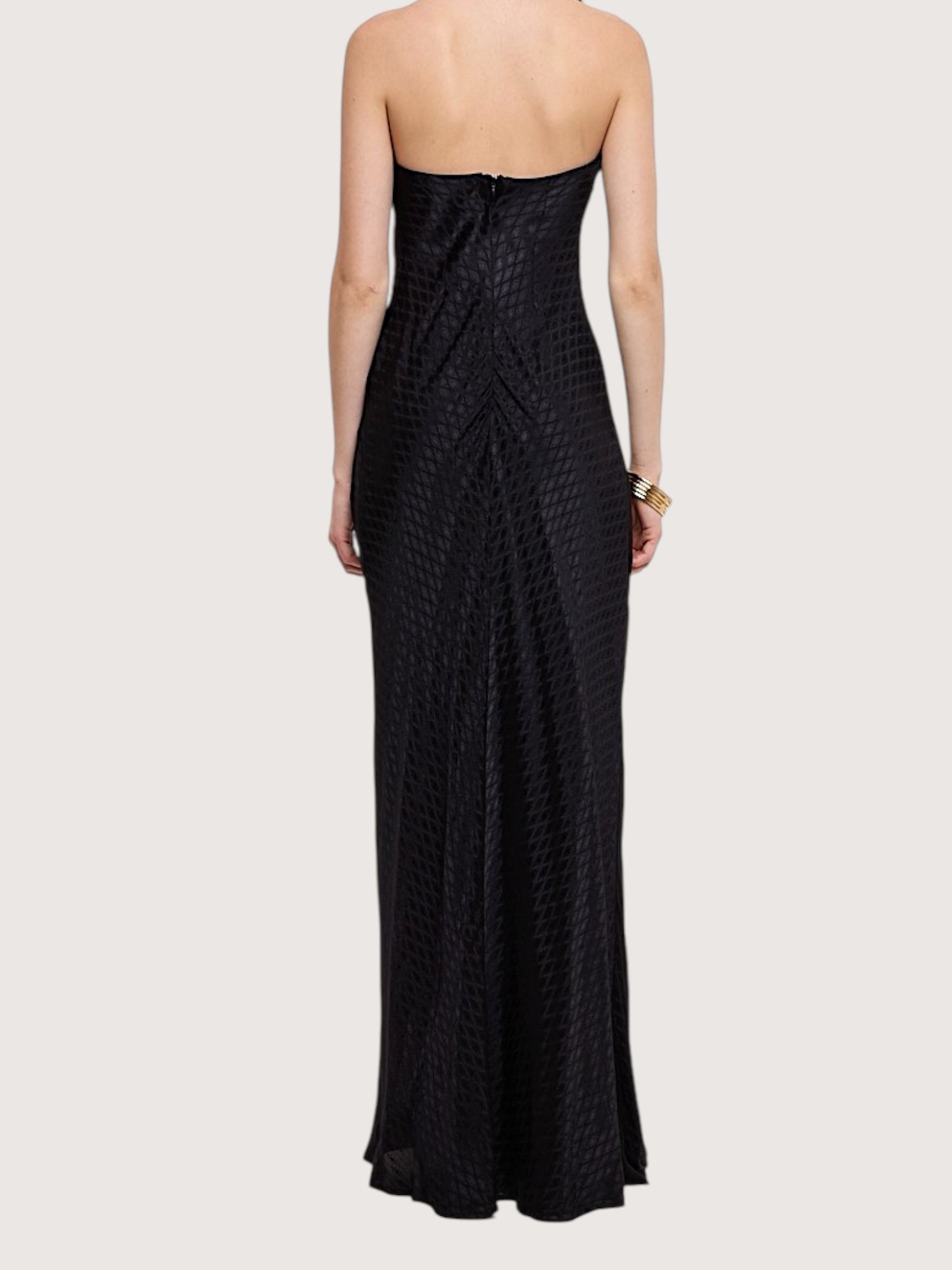 Gloria Column Maxi Dress | Black