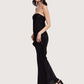 Gloria Column Maxi Dress | Black