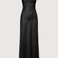 Gloria Column Maxi Dress | Black