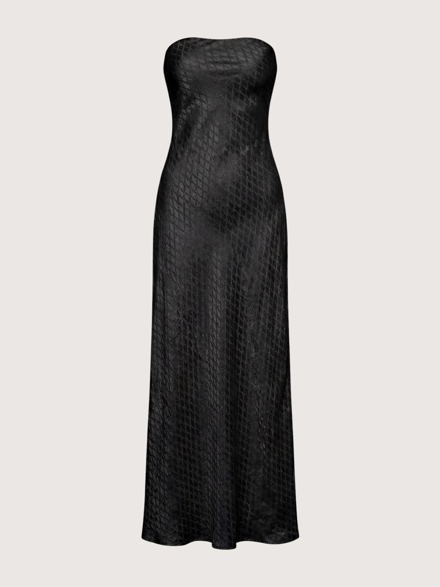 Gloria Column Maxi Dress | Black