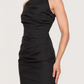 Square Neck Pleated Dress