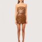 Snakeskin Mini Skirt