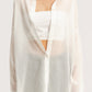 Sheer Button Down Tunic | White