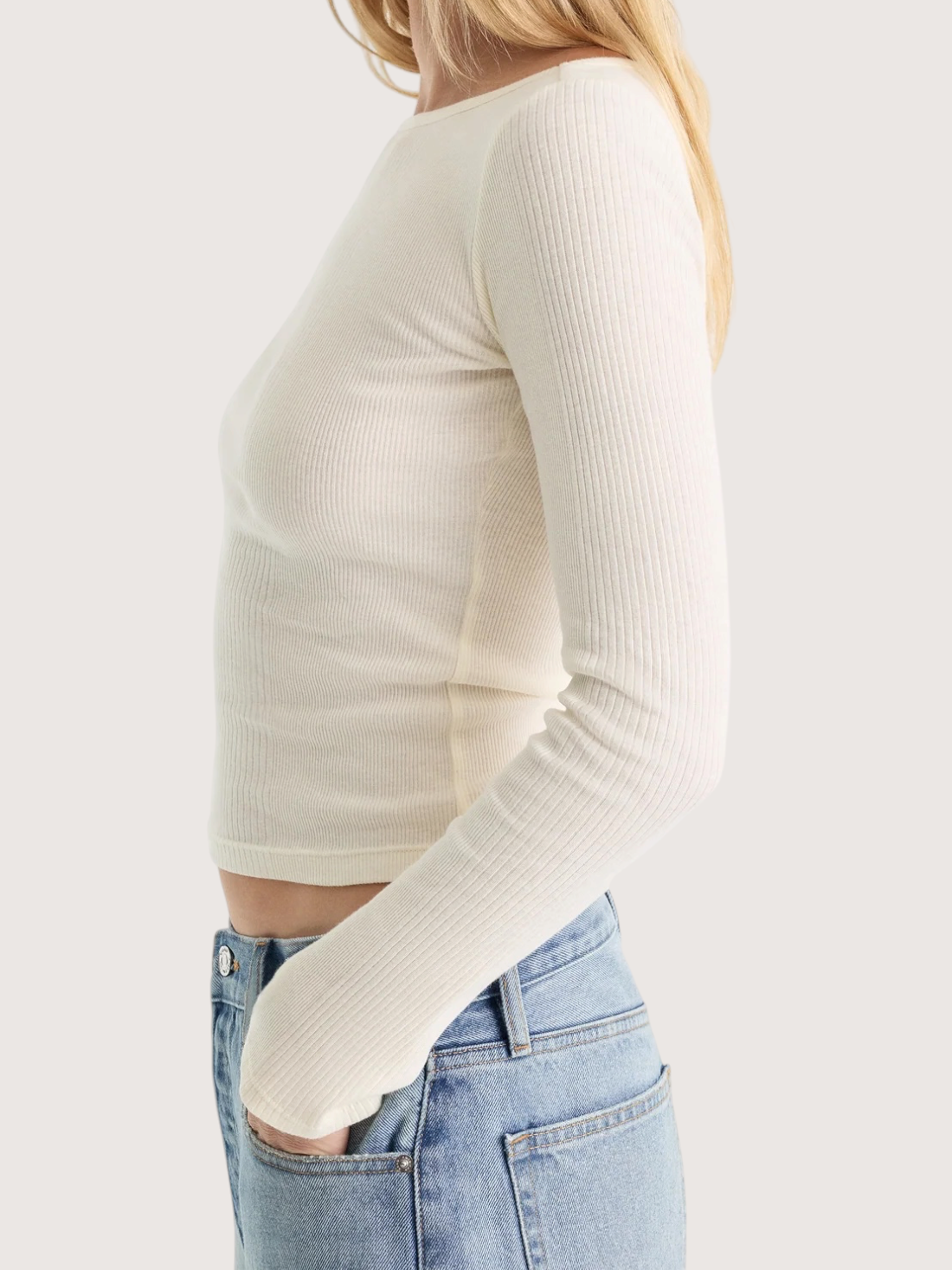Variegated Rib LS Top