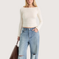 Variegated Rib LS Top