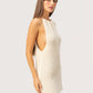 High Neck Knit Dress | Cream