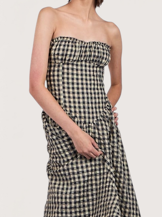 Skylar Checker Print Dress