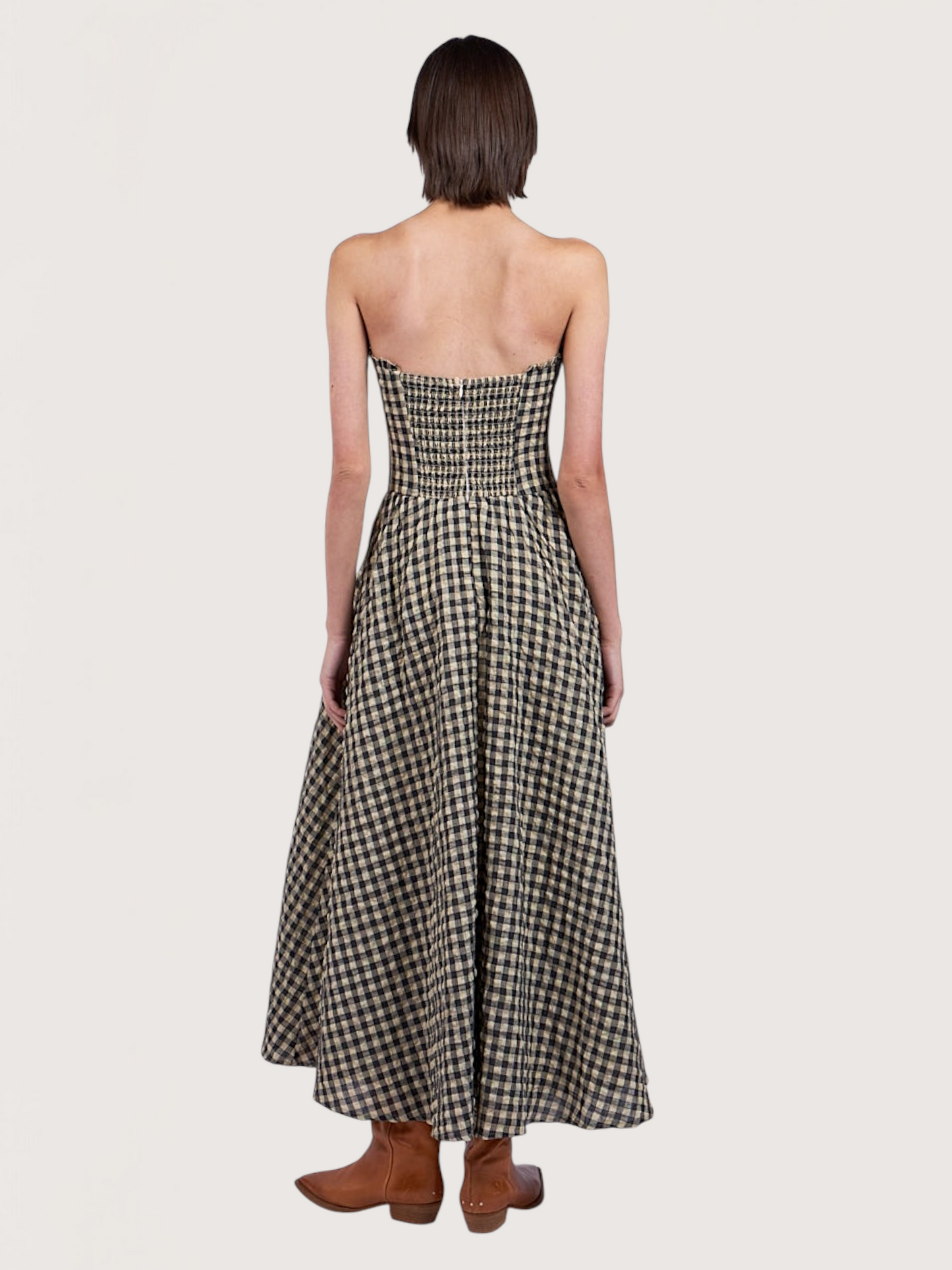 Skylar Checker Print Dress