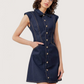 Button Up Denim Dress