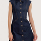 Button Up Denim Dress