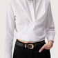Tailored Wrap Blouse