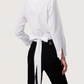 Tailored Wrap Blouse