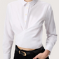 Tailored Wrap Blouse