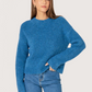 Rachel Fuzzy Knit Sweater | Blue