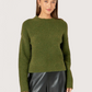 Rachel Fuzzy Knit Sweater | Olive