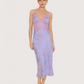 Eyelash Lace Midi Dress