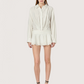 Ruffled Trim Mini Romper