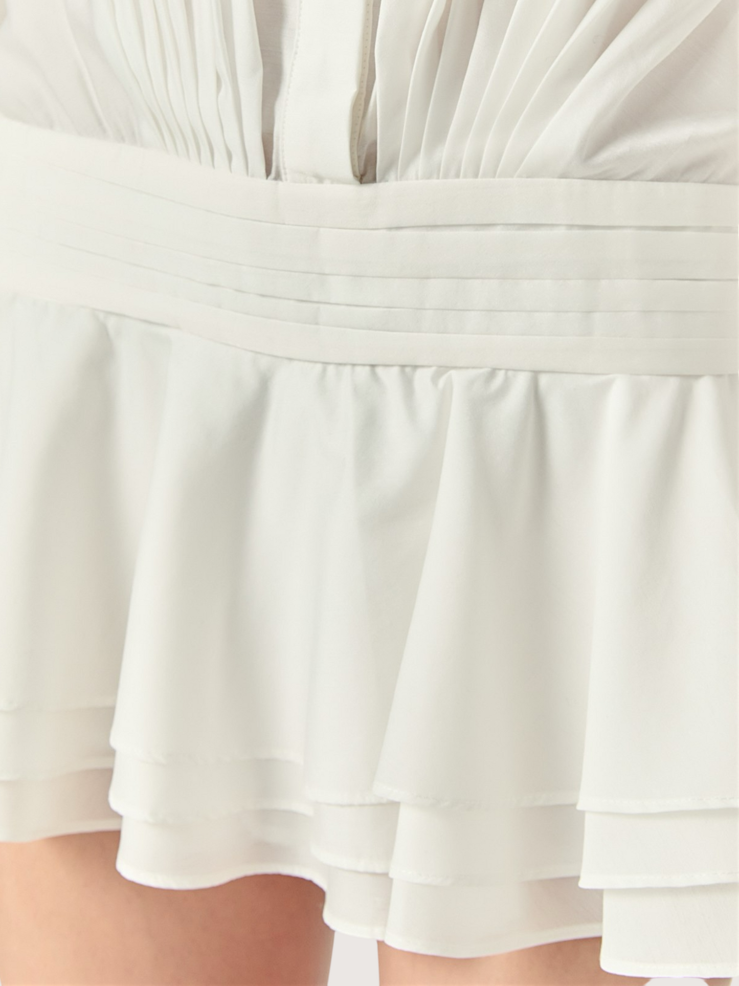Ruffled Trim Mini Romper
