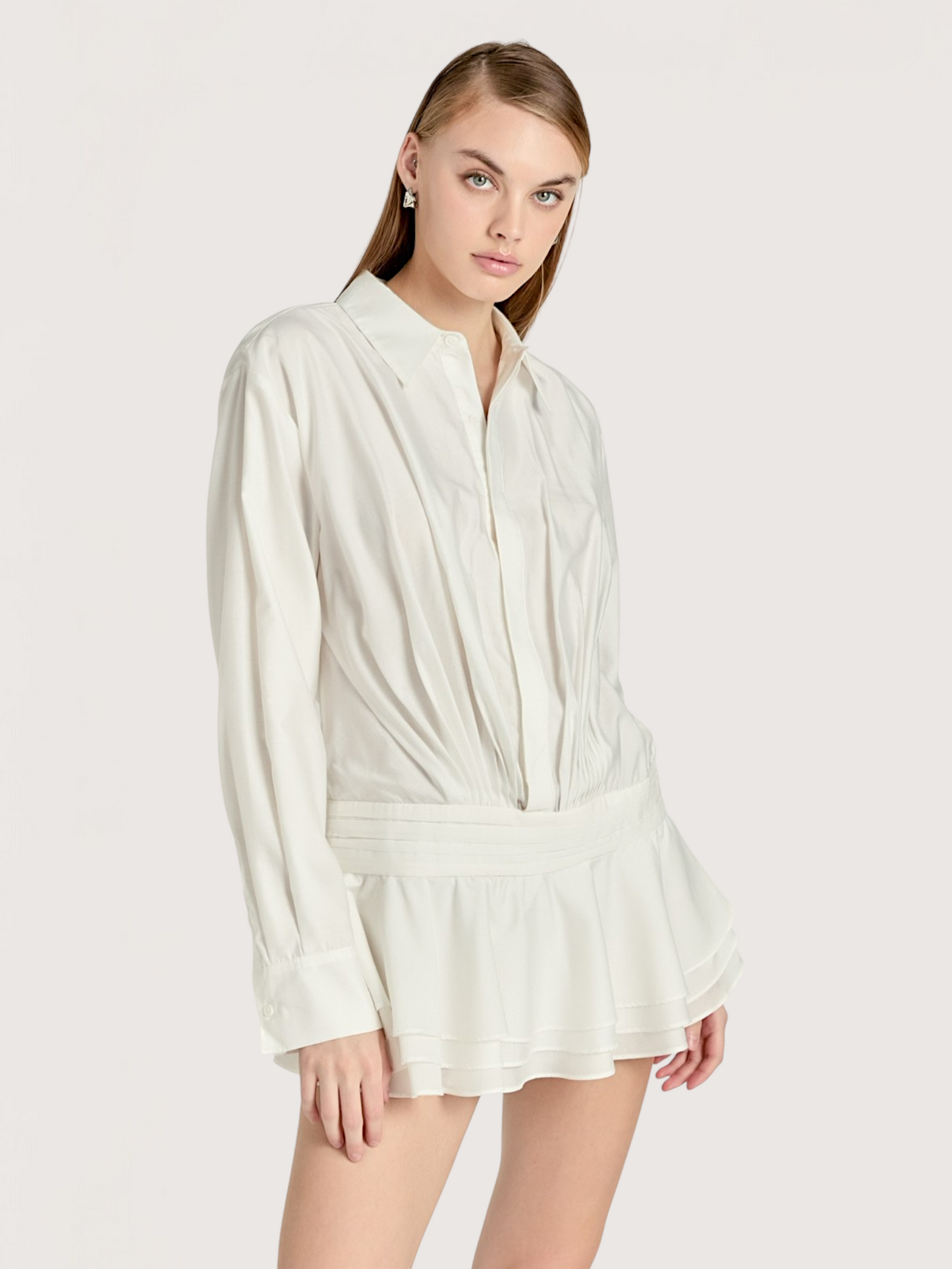 Ruffled Trim Mini Romper