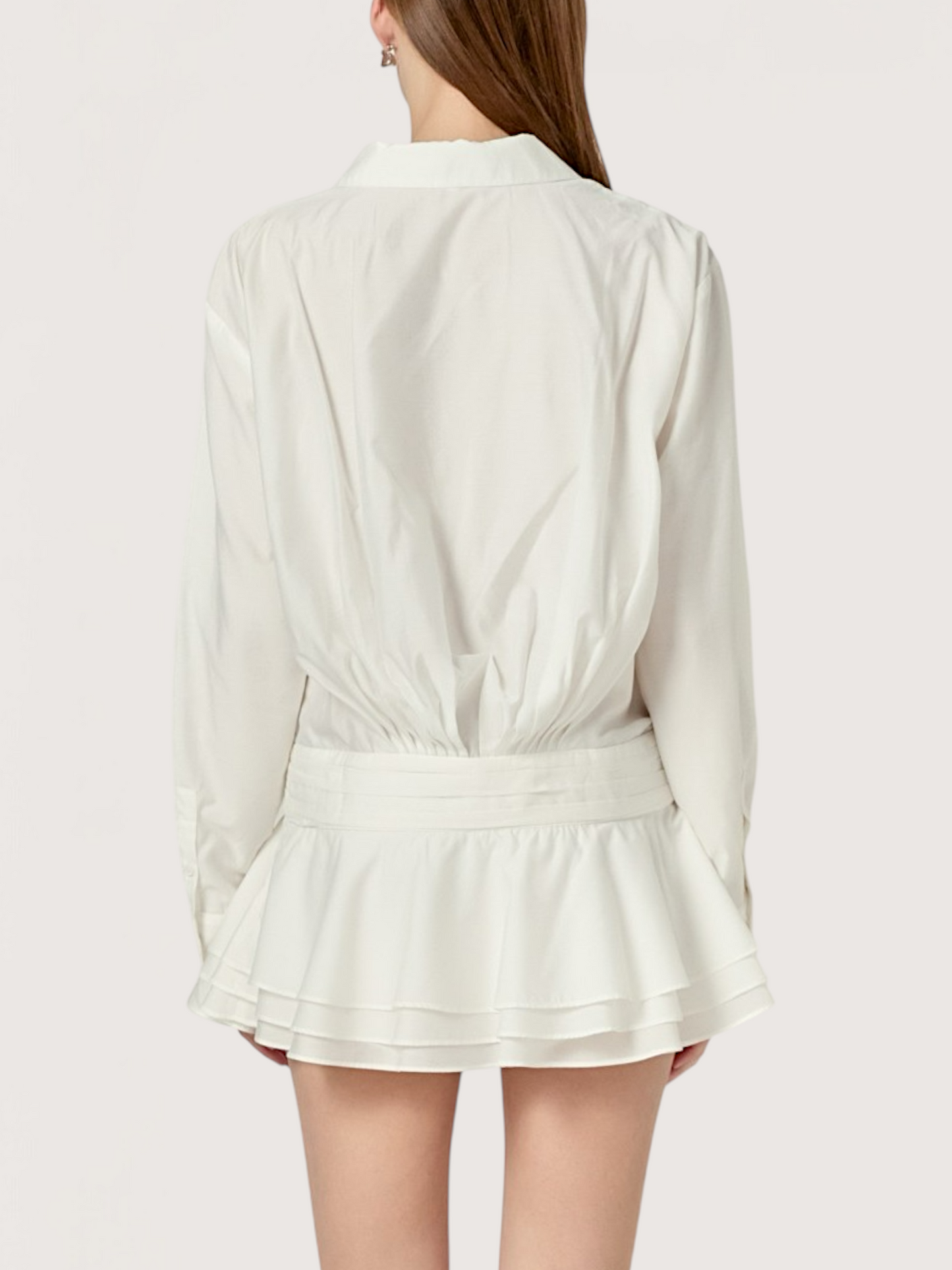 Ruffled Trim Mini Romper