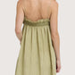 Crinkle Column Dress | Sage