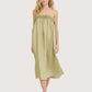 Crinkle Column Dress | Sage