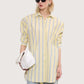 Relaxed Striped Tunic Top