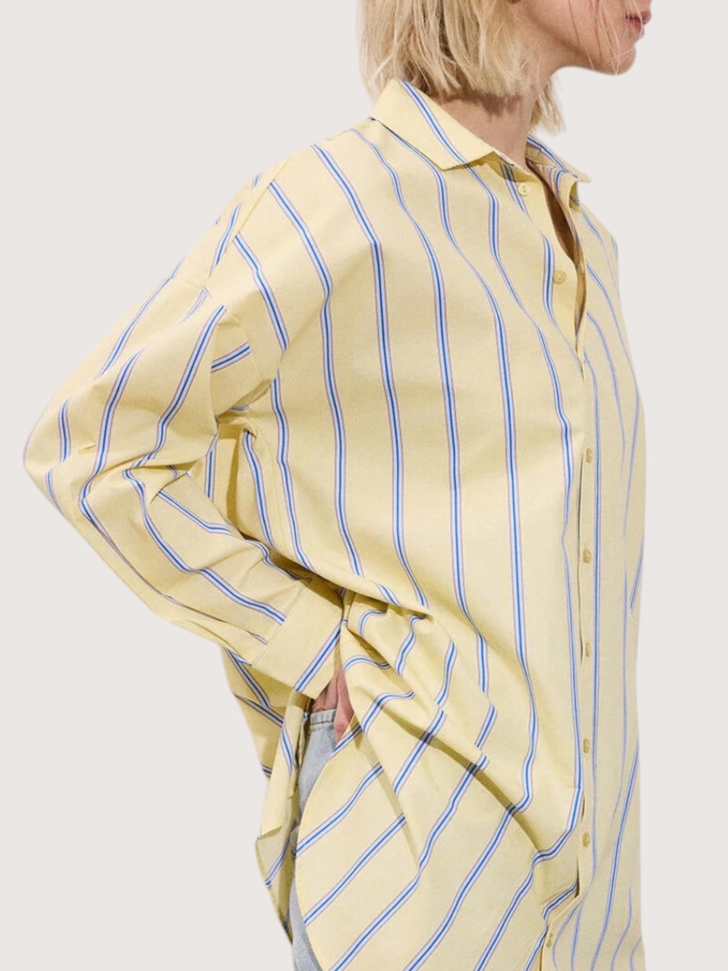 Relaxed Striped Tunic Top