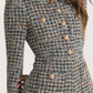 Long Sleeve Tweed Romper
