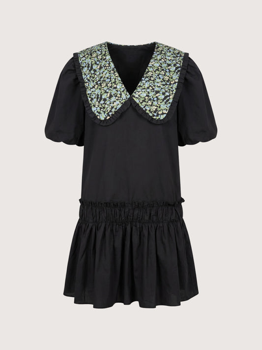 Floral Collar Mini Dress