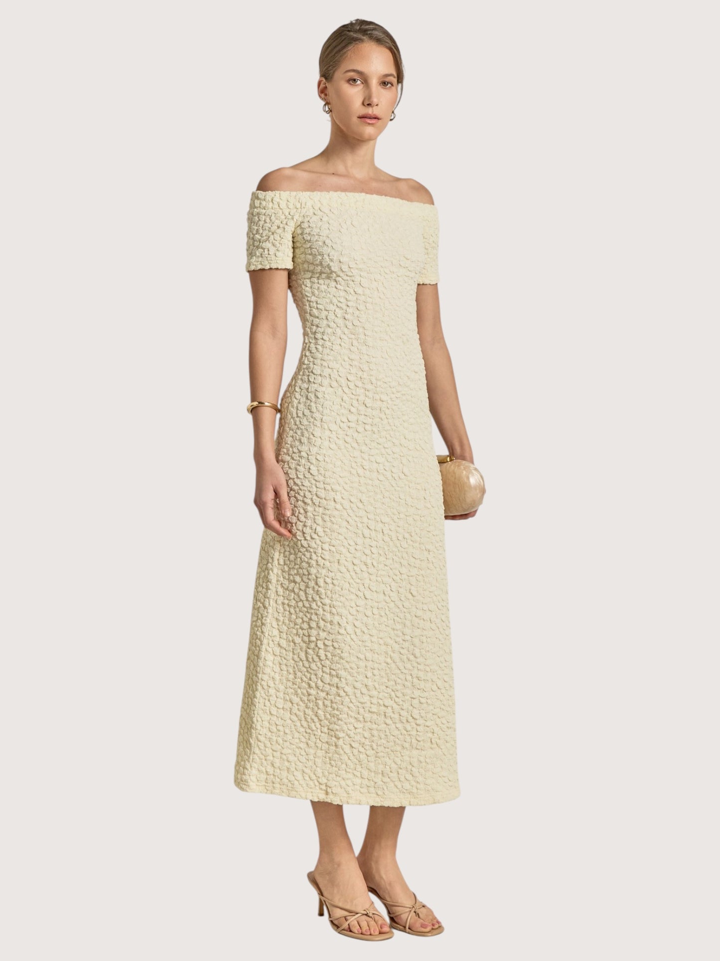 Chloe Textured Midi Dress