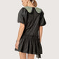 Floral Collar Mini Dress