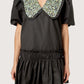 Floral Collar Mini Dress