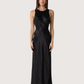 Open Back Satin Dress