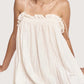 Crinkle Column Dress | Cream