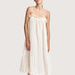 Crinkle Column Dress | Cream